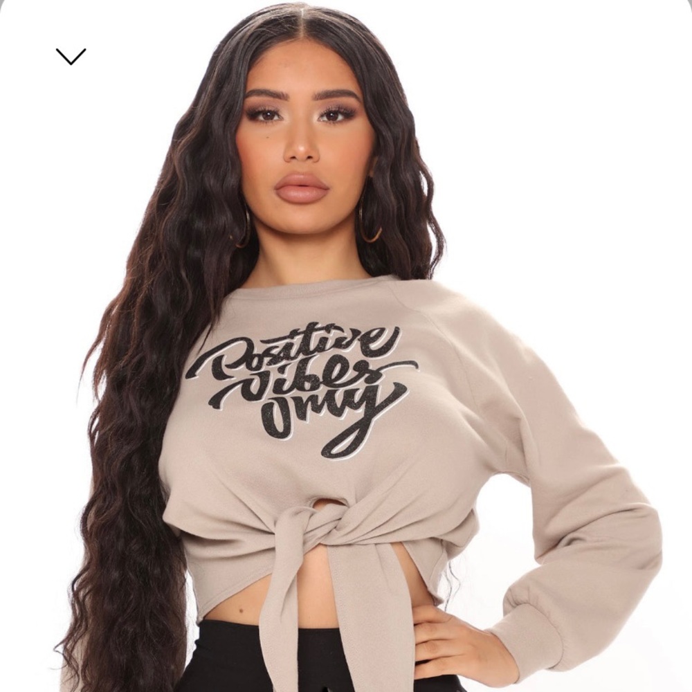 Fashion Nova cropped sweatshirt